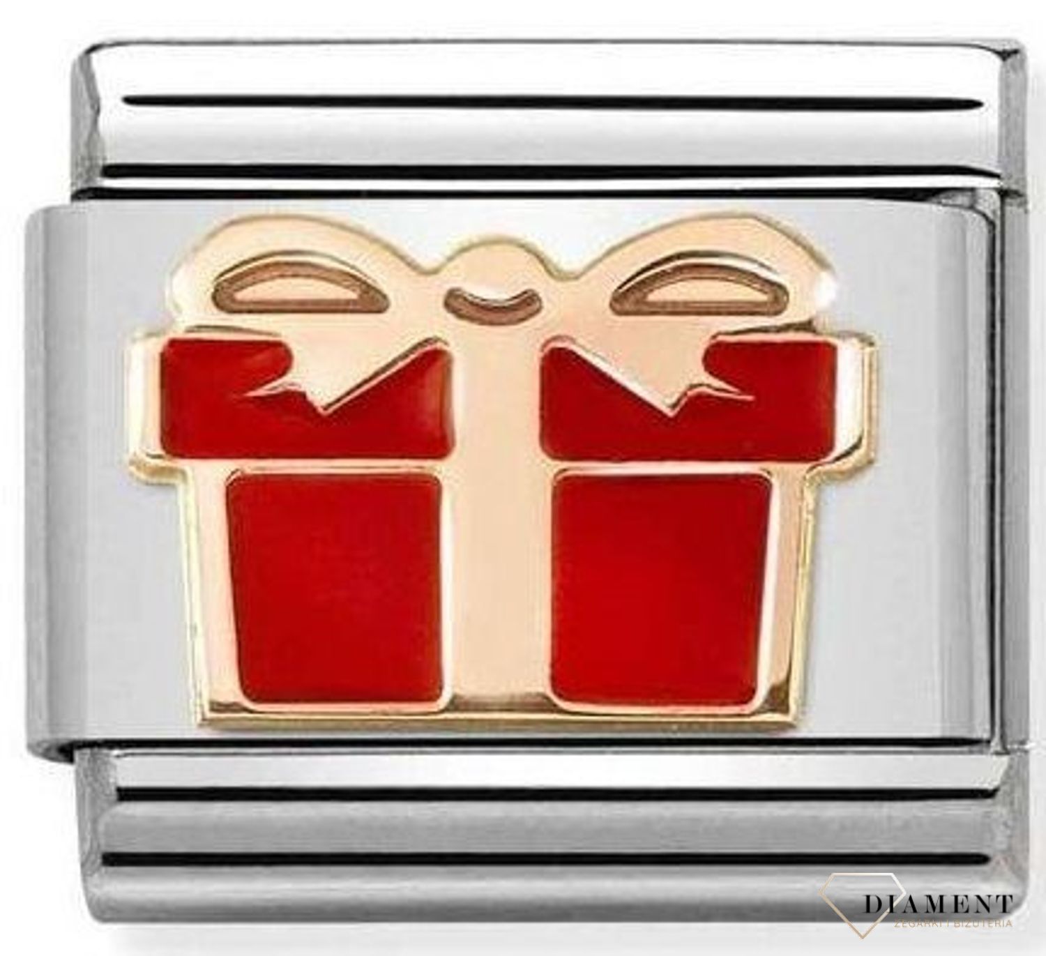 Nomination charms 9K Rose Gold 'Czerwony Prezent'  430202 07 Nomination zawieszki ✓ Nomination Italy ✓ Nomination baza ✓ Bransoletka Nomination ✓ Bransoletka ze stali ✓ Kurier 24h (3).jpg